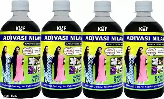 Kgf Adivasi Ayurveda Strong Root Hair Oil For Hair Fall Control And Hair Growth Oil Hair Oil (800 Ml) Pack Of 4