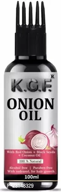 Kgf Onion Hair Oil For Hair Loss And Anti Dandruff Hair Oil (100 Ml)-thumb0