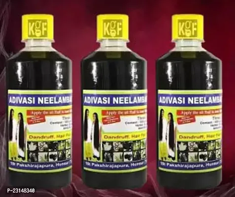 Kgf Adivasi Neelambari Herbal Hair Oil For Hair Regrowth Hair Oil (750 Ml) Pack Of 3