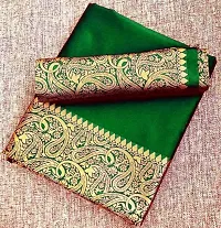 Beautiful Silk Cotton Woven Design Saree with Blouse piece-thumb2