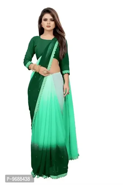 Rajasthani Georgette Saree With Bouse Designer Party Wear Traditional Look  Saree | eBay