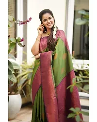 Classic Poly Silk Jacquard Saree with Blouse piece-thumb4