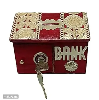 Handmade Wooden Piggy Bank - Money Bank - Coin Box - Money box - Gift Items for Kids-thumb3