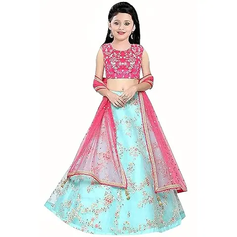 Girls net lehenga cholis 