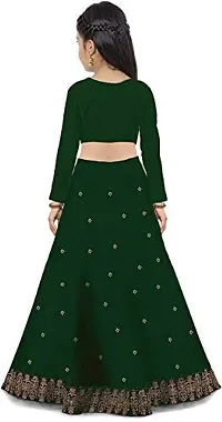 Femisha Creation Satin Embroidered Girls Lehenga Choli-thumb1