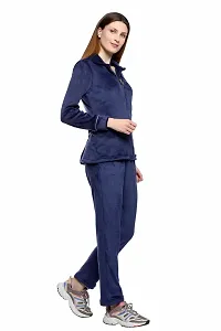 Cushybee Women Purple/Zipper Night Suit-thumb2