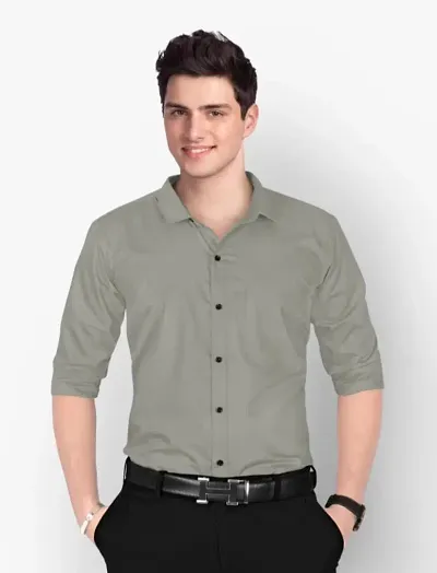 Classic Cotton Blend Casual Shirt for Men