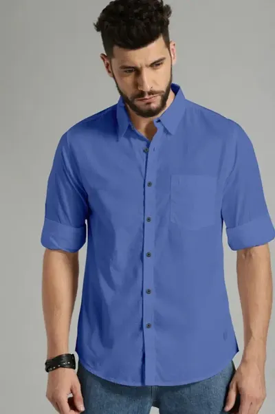 Classic Solid Casual Shirts for Men