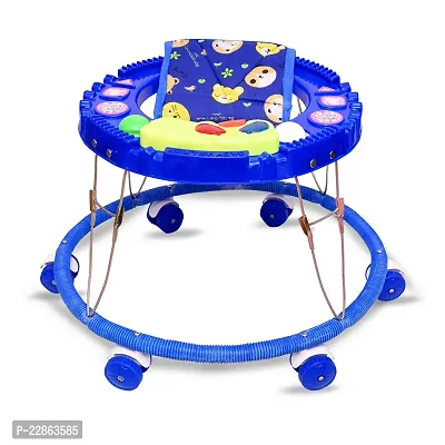 ARAKRT Soft Seat Cycle Baby Walker with Musical Toy and Activity Toys {BLUE}
