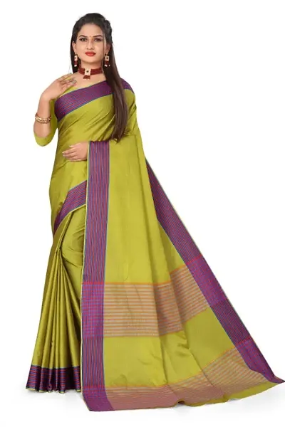 Elegant Art Silk Saree with Blouse piece For Women