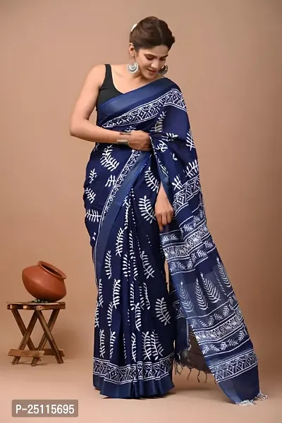 Banita Ensemble Cotton Silk Saree with Blouse piece For Women-thumb0