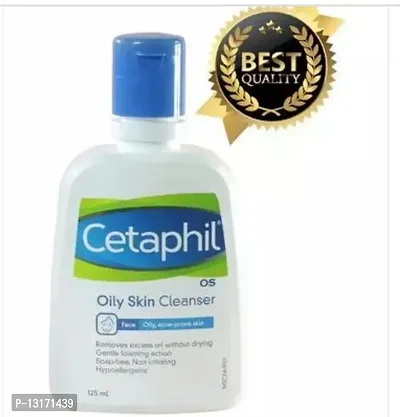 Cetaphil Oily Skin Cleanser , Daily Face Wash For Oily, Acne Prone Skin , Gentle Foaming, 125ml