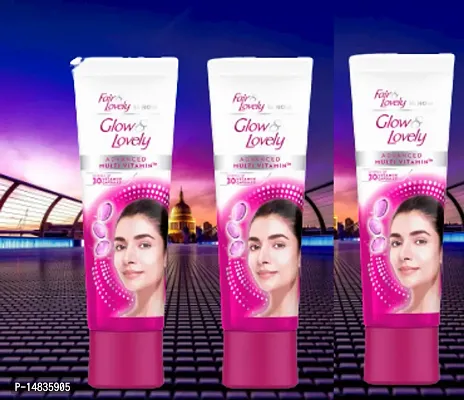 New pack glow and lovely fairlovely women facecream pack of 3 25gm each-thumb0