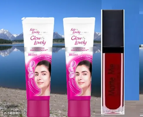 New pack glow and lovely fairlovely women facecream pack of 2 25gm each,Liquid Lipstick