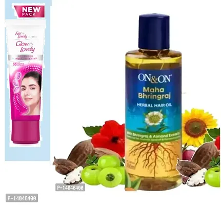 on/on maha bhringraj herbal hair oil pack of 1,fairlovely face cream25gm
