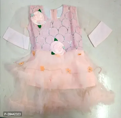 Trendy Baby Girl Net Frock Dress
