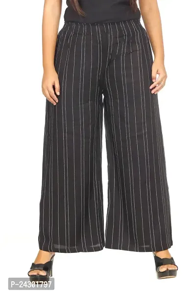 Stylish Rayon Stitched Printed Palazzo Pant For Women