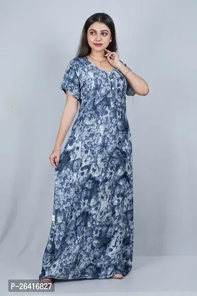 GOODPOINT RAYON BLUE COLOUR NIGHTY(230-231)-thumb3