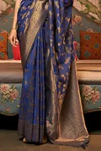 Classic  Art Silk Saree With Blouse Piece-thumb1