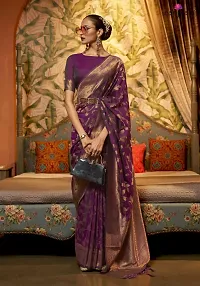 Classic  Art Silk Saree With Blouse Piece-thumb1