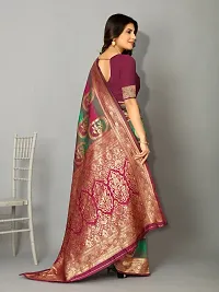 Beautiful Art Silk Embellished Saree With Blouse Piece-thumb4