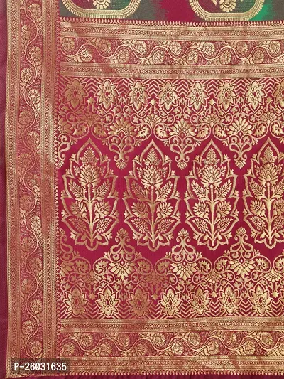 Beautiful Art Silk Embellished Saree With Blouse Piece-thumb3