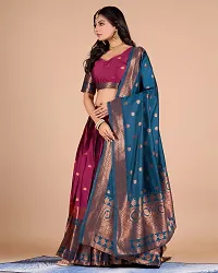 Classic Art Silk Lehenga Cholis with Dupatta-thumb2