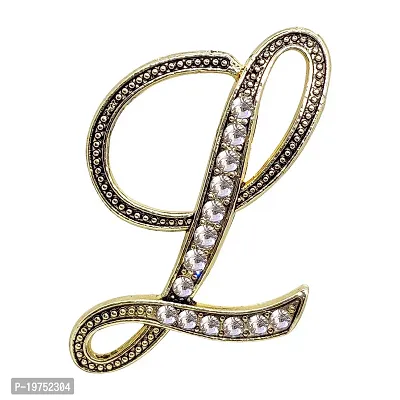 FURE Om Beads Rakhi (Golden)  L Initial Brooch for Brother-thumb3