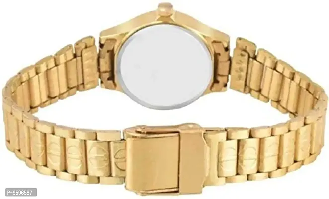 Women's & Girl's Watch (Gold Colored Strap) (Pack of 2)-thumb3