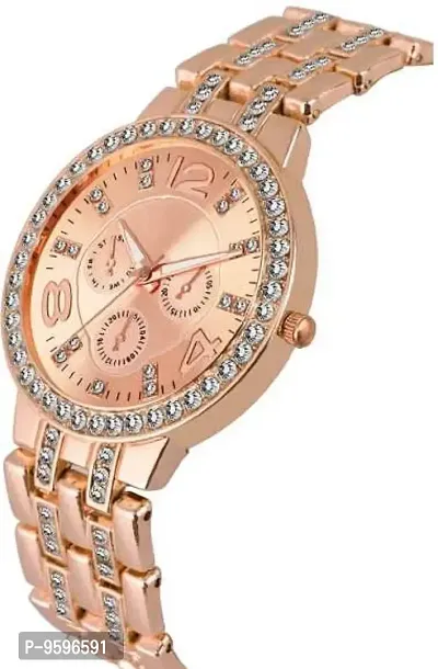 ZUPERIA Analogue Women's Watch(Rose Gold Dial Rose Gold Colored Strap)-18092001-thumb2