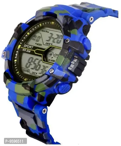 Zuperia Digital Men's & Boys' Watch (Assorted Colored Strap)-thumb2