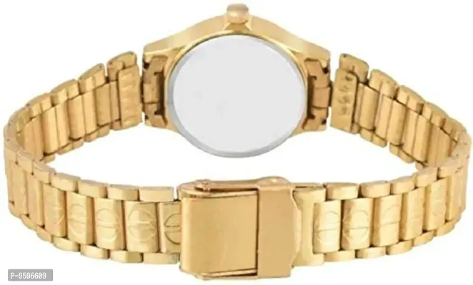 ZUPERIA Analogue Men's & Women's Watch (Gold Dial Gold Colored Strap) (Pack of 2)-thumb4