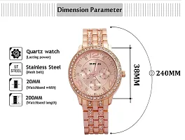 ZUPERIA Analogue Women's Watch(Rose Gold Dial Rose Gold Colored Strap)-18092001-thumb4