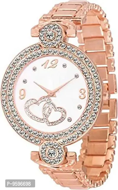 ZUPERIA Elegant Diamond Studded Watch for Girls and Women