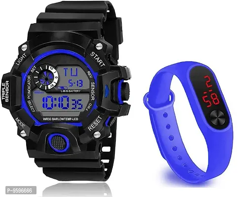 ZUPERIA Digital Watch Combo for Kids,Boys and Men (Blue)