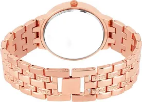 ZUPERIA Diamond Studded Rose Gold Analogue Watch with 2 Bracelets for Girls & Women (RG Gevna)-thumb4