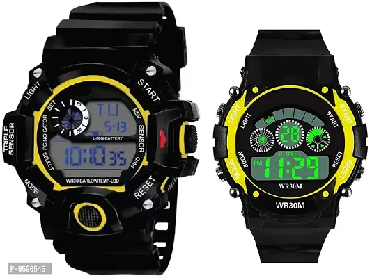 ZUPERIA Digital Combo Watches for Boys & Men (Pack of 2)