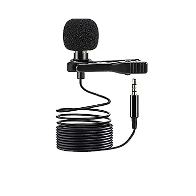 Professional Lapel mic 3.5mm Clip Microphone Collar Mic for YouTube |Digital Noise Cancellation Clip   Collar Mic Condenser for YouTube Video | Interviews | Lectures Travel Videos Mic for Mobile