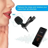 Mini Singing Recording Mic for YouTube Videos | Audio in Smart Mobile Phone with Noise Cancellation   Collar Clip Microphone-thumb2