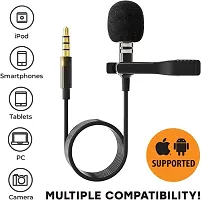 Professional Noise Cancellation Clip Collar Mic Condenser for YouTube Video | Interviews | Lectures | News | Travel Videos Mike for Mobile-thumb1