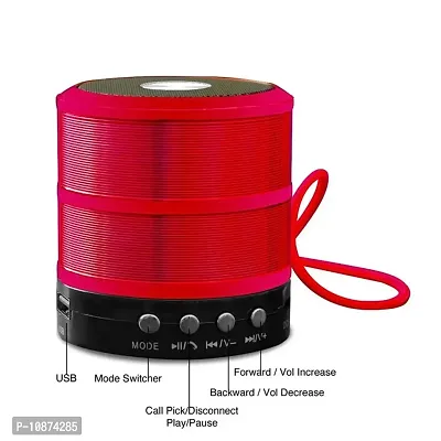NEW Portable USB, TF Card Support Mini Round Music Portable Wireless Speaker With Mp3 Fm Ws-887 Bluetooth Speaker-thumb2