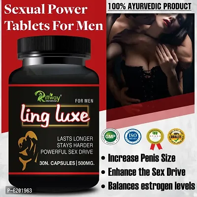 Ling Luxe Herbal Capsules For Male Enhancement capsule for Increase Drive, Stamina -  30 Capsules