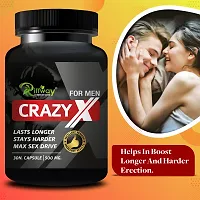 Crazy X Herbal Capsules For Increasing Size and Big Penis Size Medicines Capsules For Men -  30 Capsules-thumb2