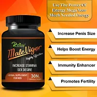 Male Vigor Herbal Capsules For Promotes Long Intimacy Timing|Enhances Organ Size -  30 Capsules-thumb1