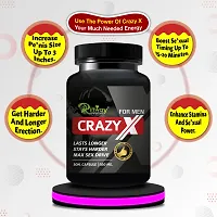 Crazy X Herbal Capsules For Increasing Size and Big Penis Size Medicines Capsules For Men -  30 Capsules-thumb1