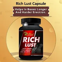 Rich Lust Herbal Capsules For Extra power growth ling long Capsules for Men -  30 Capsules-thumb2