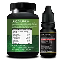 Libido Spark Herbal Capsules and Dick Force Oil For Increasing Size and Big Penis Size Medicines Capsules For Men - 15 Capsules, 15 ML-thumb3