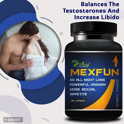 Mex Fun Herbal Capsules For Sexual Weakness and Strength, Erectile Power for Men and Boys -  30 Capsules