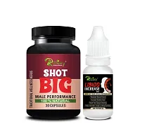 Shot Big Herbal Capsules and Libido Increase Oil For fast result Extra sex power growth sanda Capsules dick LING GROWTH Capsules - 30 Capsules, 15 ml-thumb1