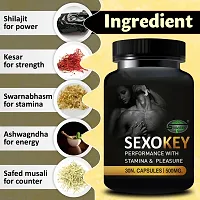 Sexo Key Herbal Capsules For Formula for Stamina Enhanced Performance Energy Immunity and Muscle Growth for Men   Ayurvedic-thumb1